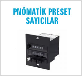 PNÖMATIK PRESET SAYICILAR